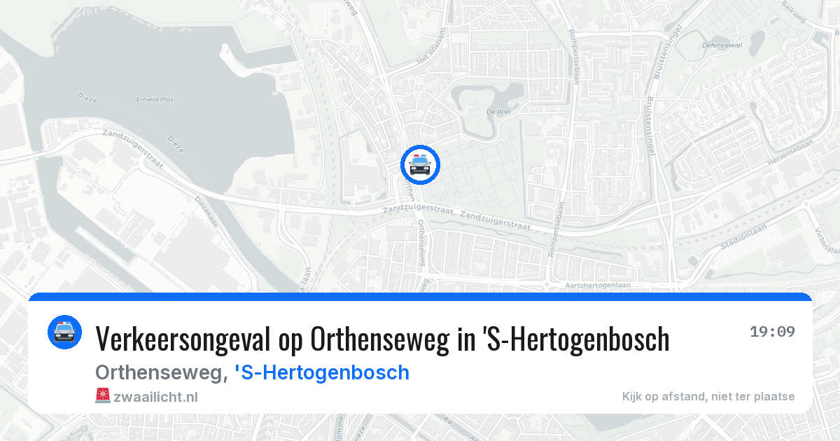 Verkeersongeval op Orthenseweg in 'S-Hertogenbosch — 1 apr 2026