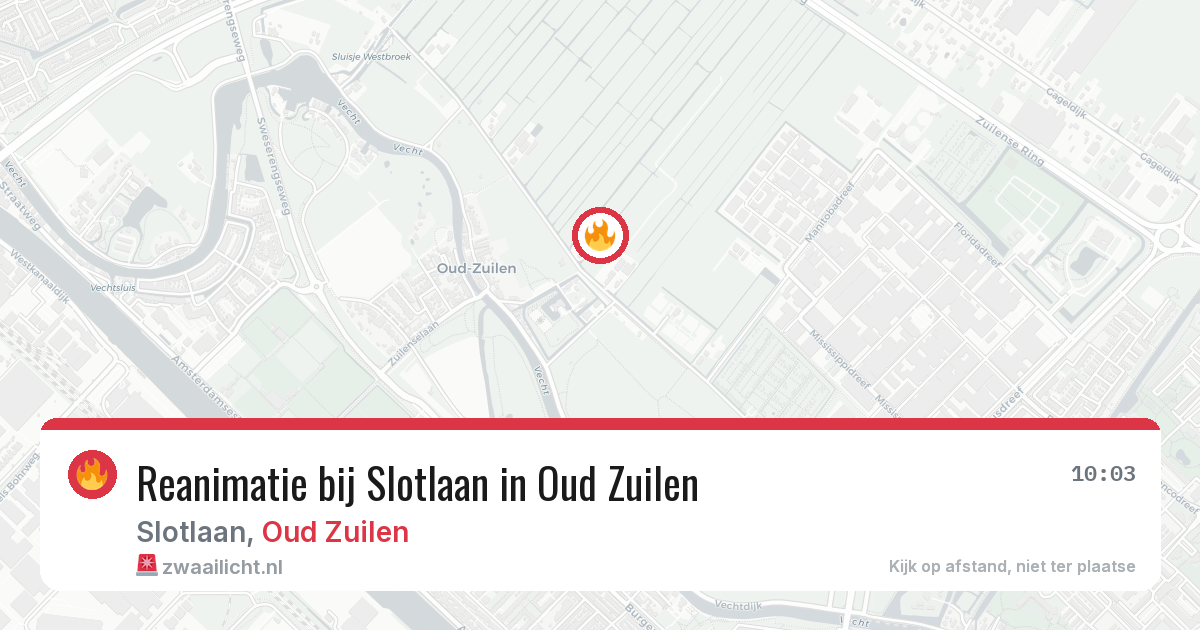 Reanimatie bij Slotlaan in Oud Zuilen — 25 jan 2026