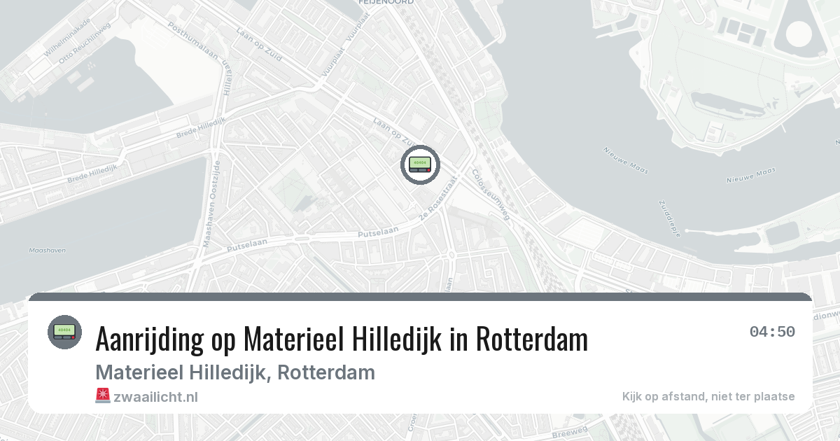 Aanrijding op Materieel Hilledijk in Rotterdam — 30 jan 2026