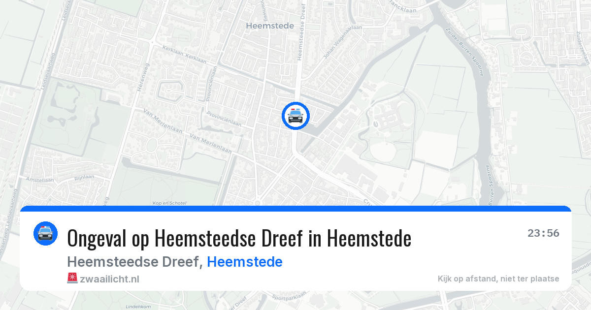 Ongeval op Heemsteedse Dreef in Heemstede — 26 mrt 2026