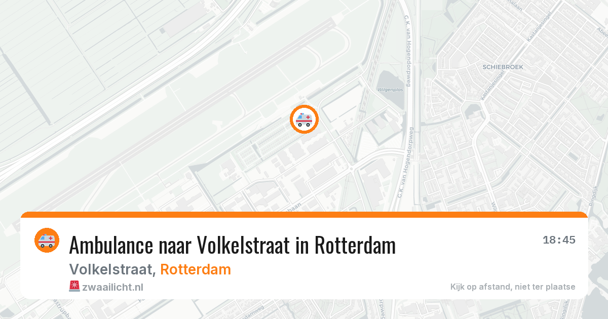 Ambulance naar Volkelstraat in Rotterdam — 3 jun 2026