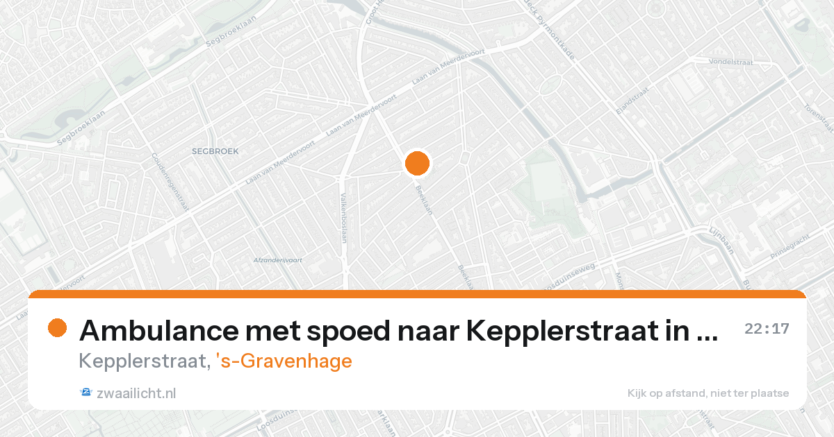 Ambulance met spoed naar Kepplerstraat in 's-Gravenhage — 30 jan 2026