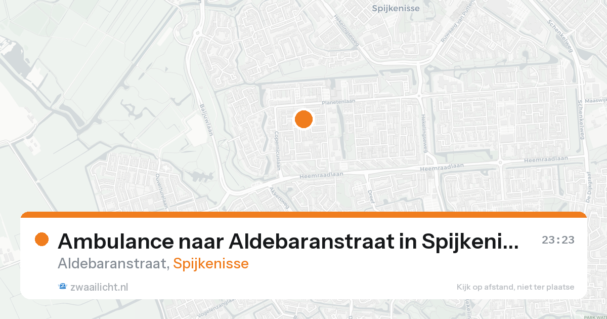 Ambulance naar Aldebaranstraat in Spijkenisse — 30 jun 2026