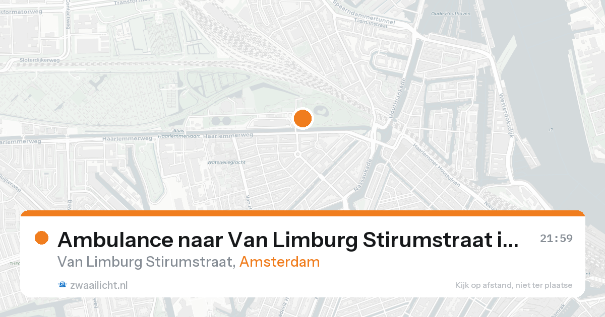 Ambulance naar Van Limburg Stirumstraat in Amsterdam — 24 aug 2026