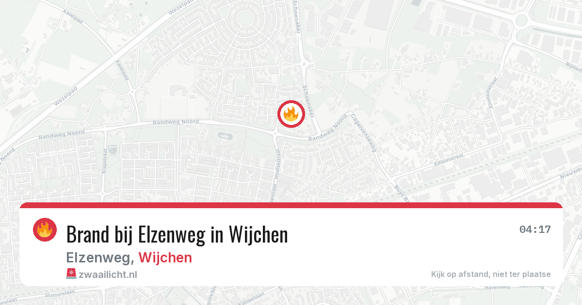 Brand bij Elzenweg in Wijchen — 24 mei 2026