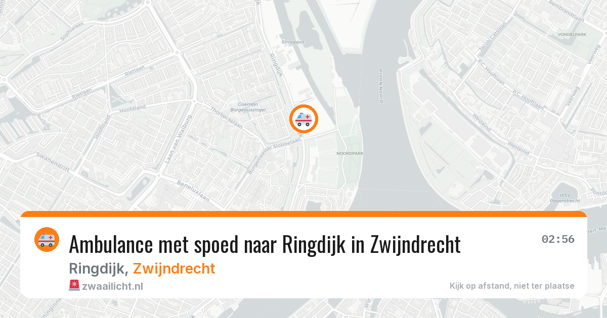 Ambulance met spoed naar Ringdijk in Zwijndrecht — 7 jul 2026