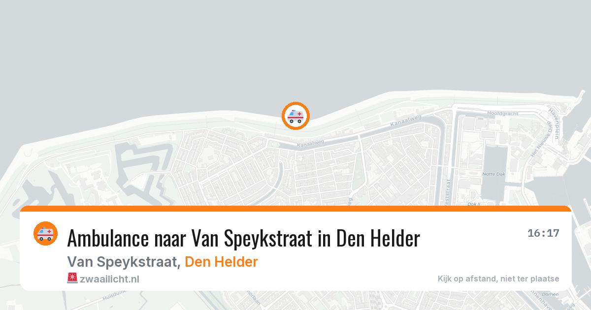 Ambulance naar Van Speykstraat in Den Helder — 17 jul 2026