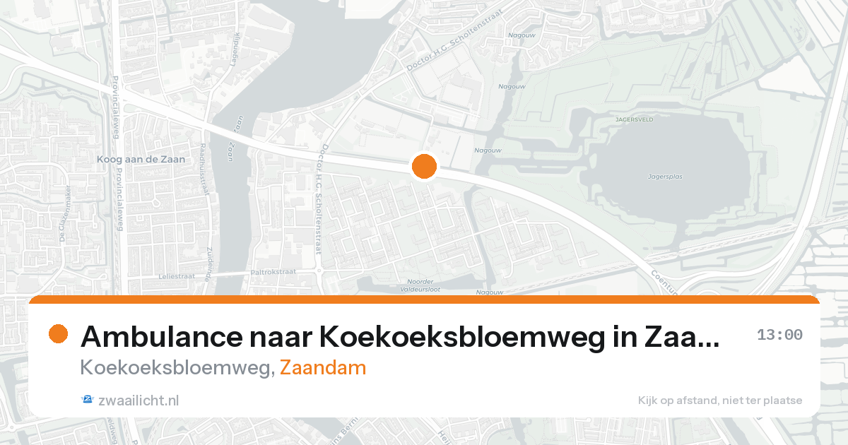 Ambulance naar Koekoeksbloemweg in Zaandam — 29 mei 2026