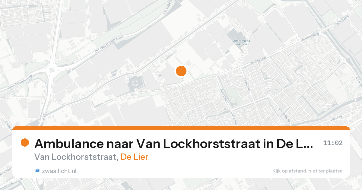 Ambulance naar Van Lockhorststraat in De Lier — 23 aug 2026