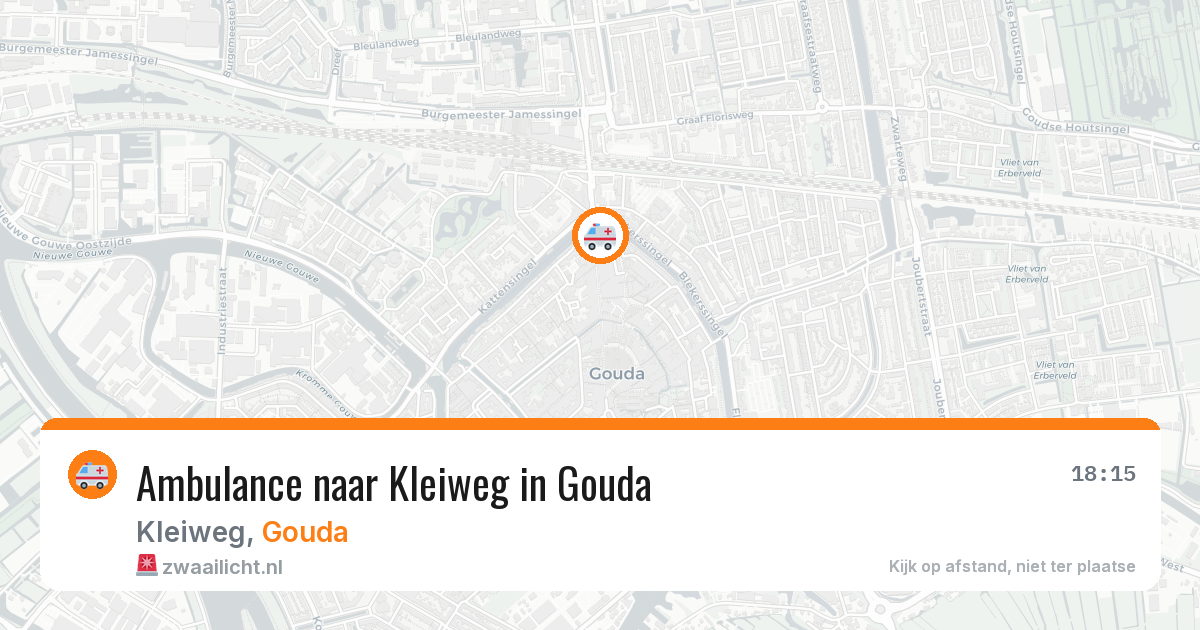 Ambulance naar Kleiweg in Gouda — 24 jun 2026