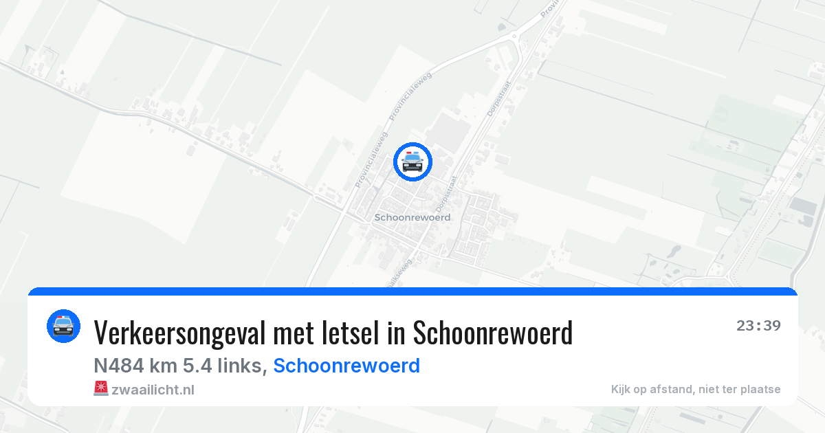 Verkeersongeval met letsel in Schoonrewoerd — 27 jun 2026