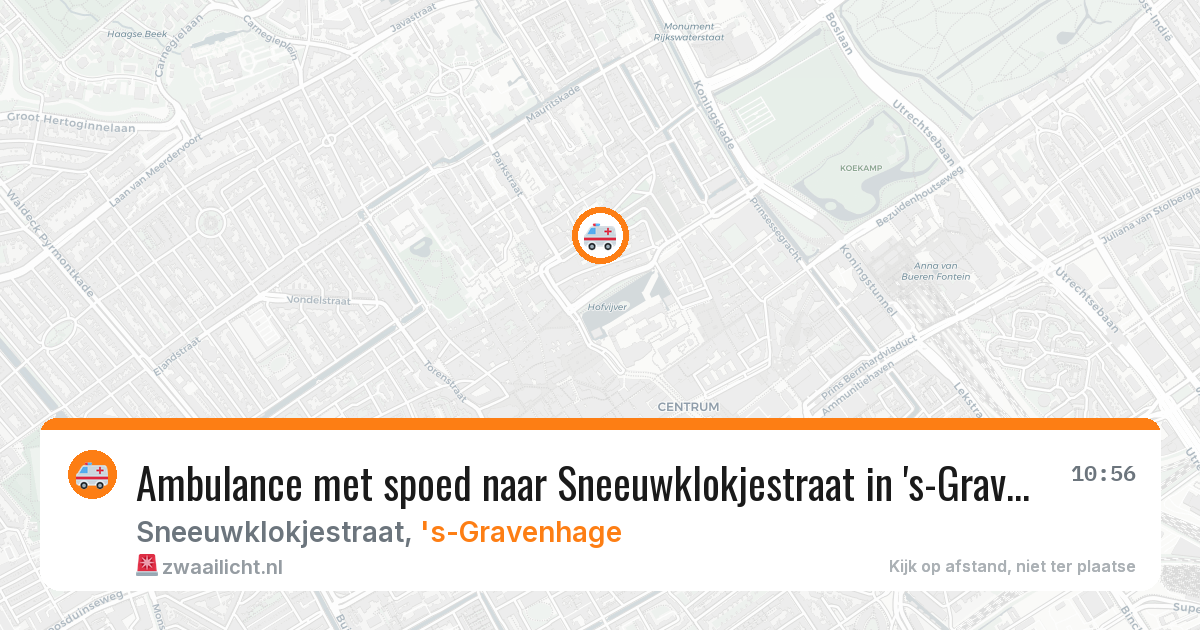 Ambulance met spoed naar Sneeuwklokjestraat in 's-Gravenhage — 2 feb 2026