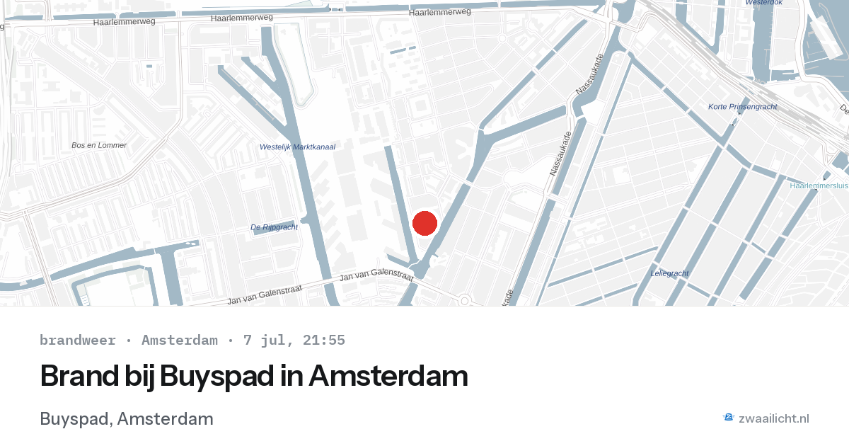 Brand bij Buyspad in Amsterdam — 7 jul 2026