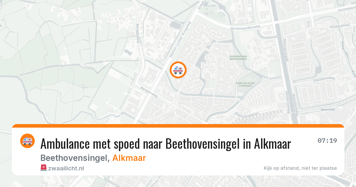 Ambulance met spoed naar Beethovensingel in Alkmaar — 1 jul 2026