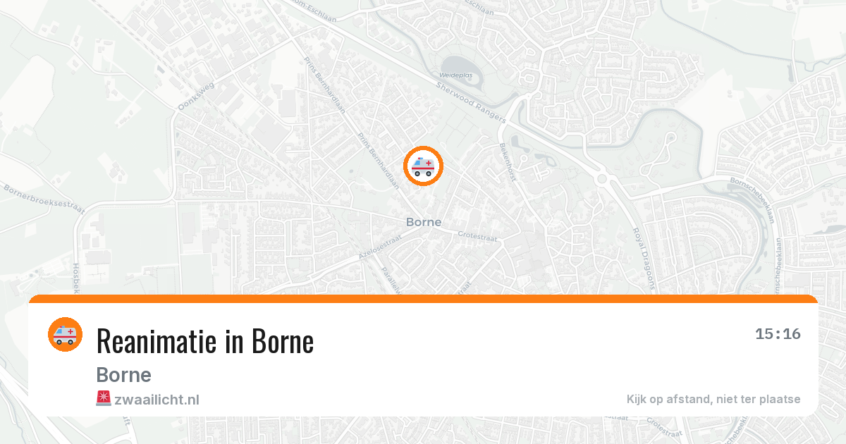 Reanimatie in Borne — 14 mei 2026