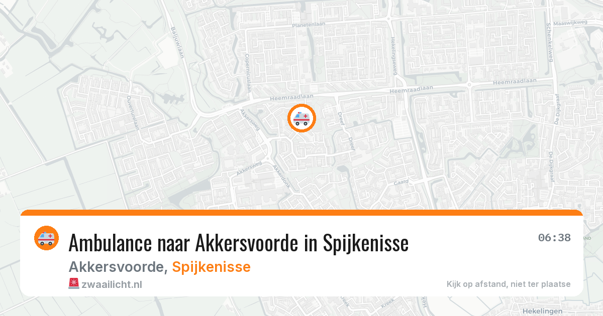 Ambulance naar Akkersvoorde in Spijkenisse — 9 jul 2026