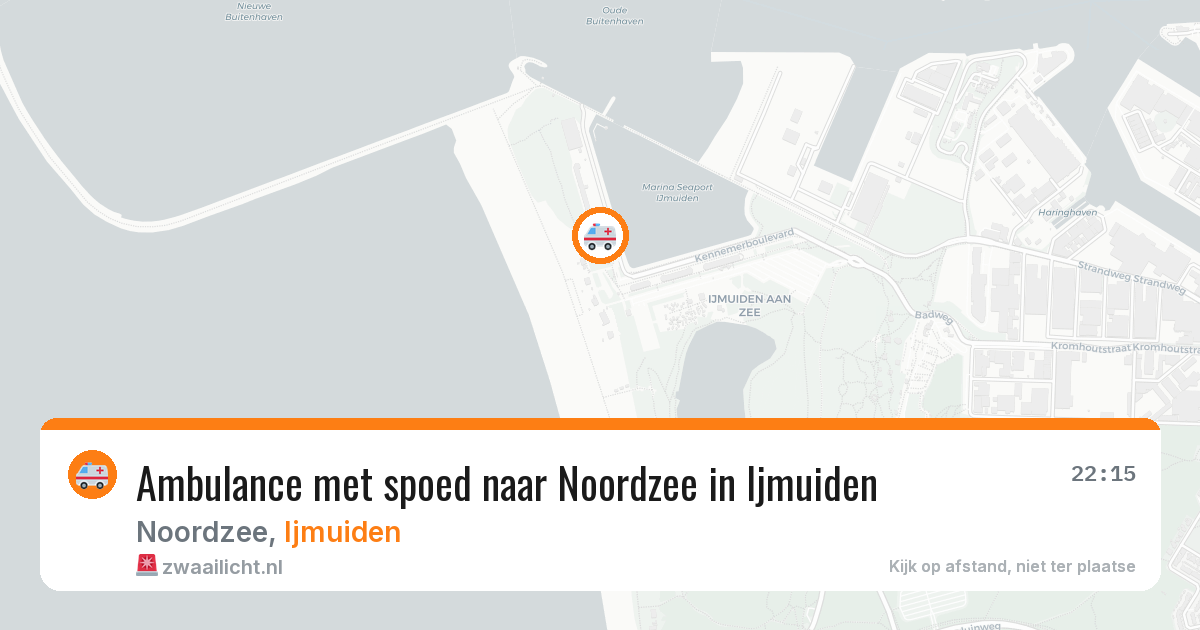 Ambulance met spoed naar Noordzee in Ijmuiden — 24 jun 2026