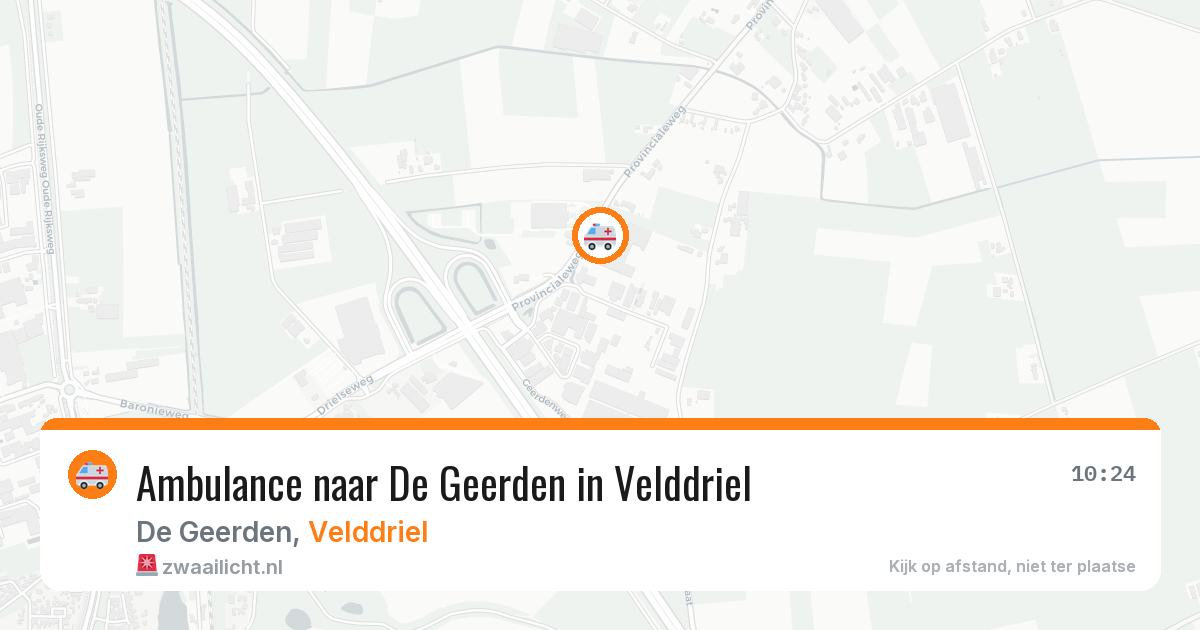 Ambulance naar De Geerden in Velddriel — 11 mrt 2026