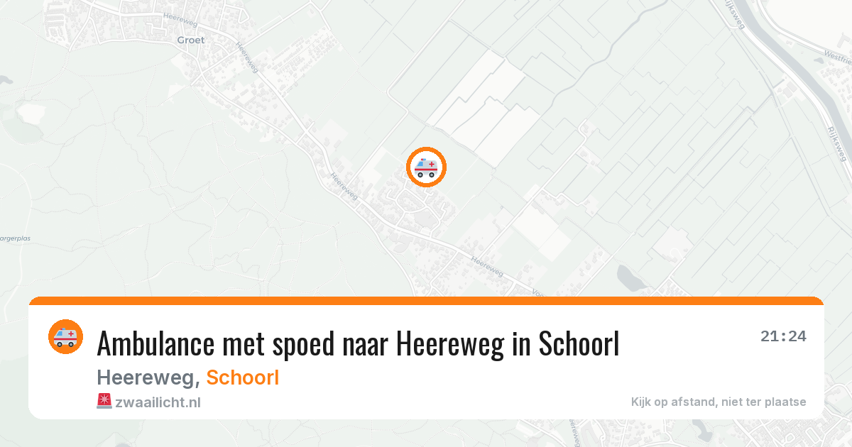 Ambulance met spoed naar Heereweg in Schoorl — 24 jun 2026