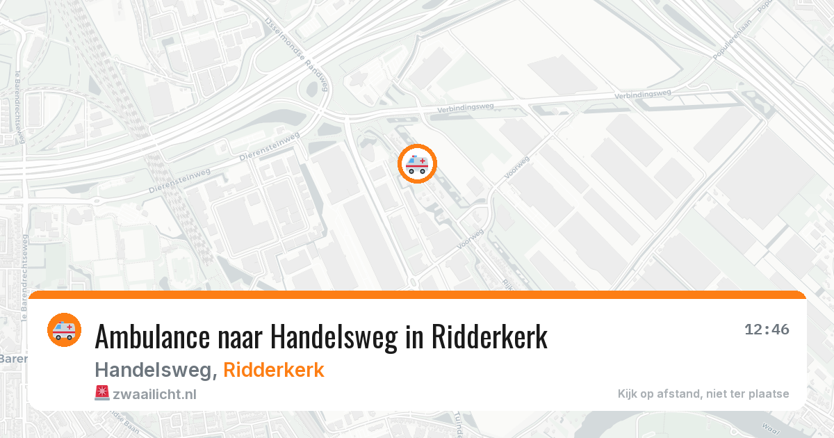 Ambulance naar Handelsweg in Ridderkerk — 8 apr 2026
