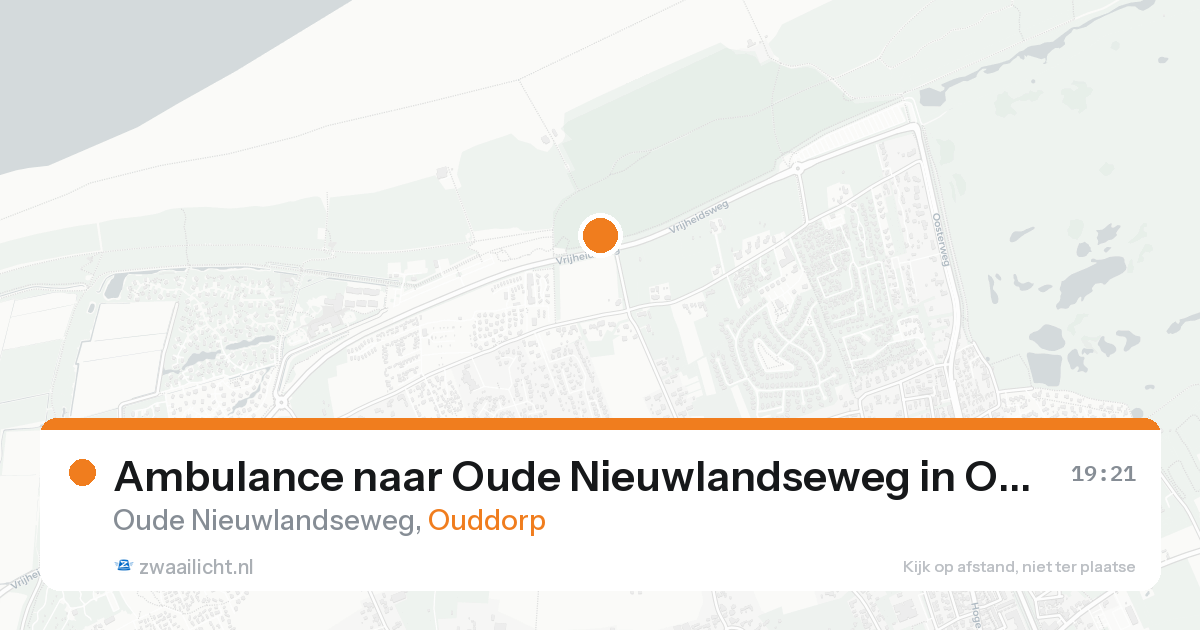 Ambulance naar Oude Nieuwlandseweg in Ouddorp — 21 aug 2026