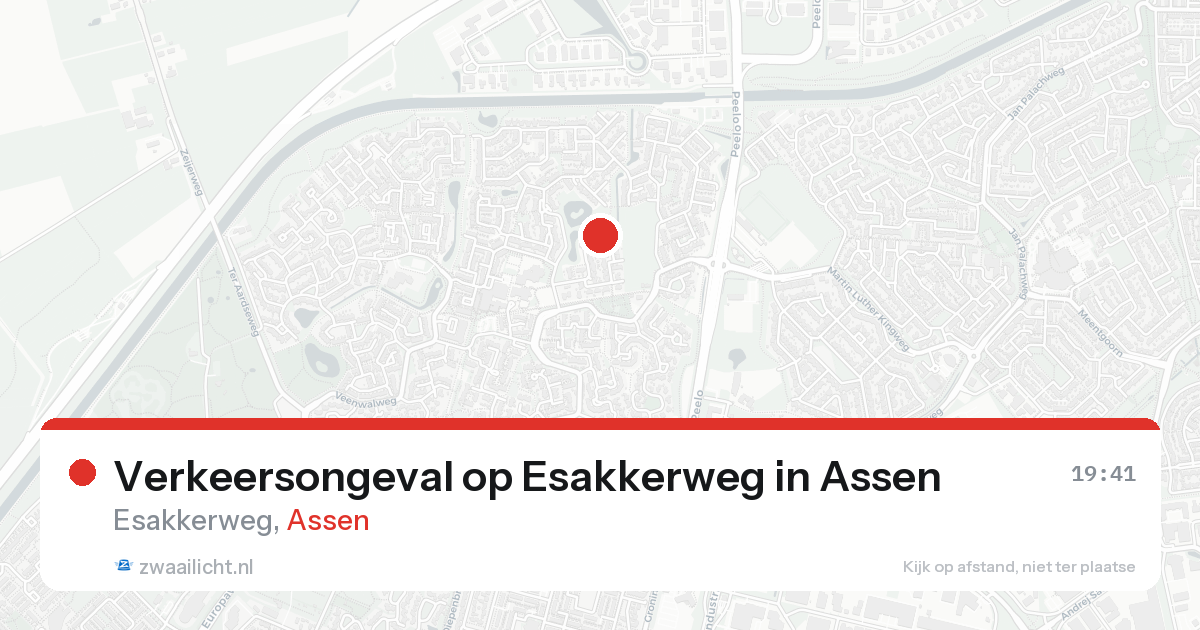 Verkeersongeval op Esakkerweg in Assen — 21 aug 2026