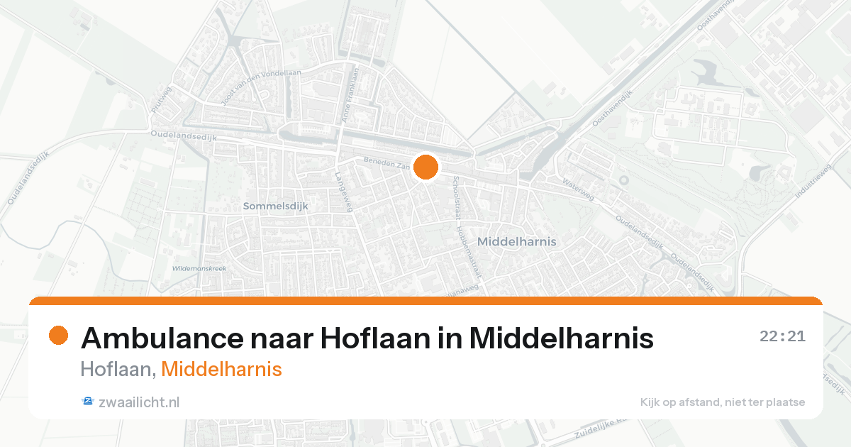 Ambulance naar Hoflaan in Middelharnis — 15 aug 2026