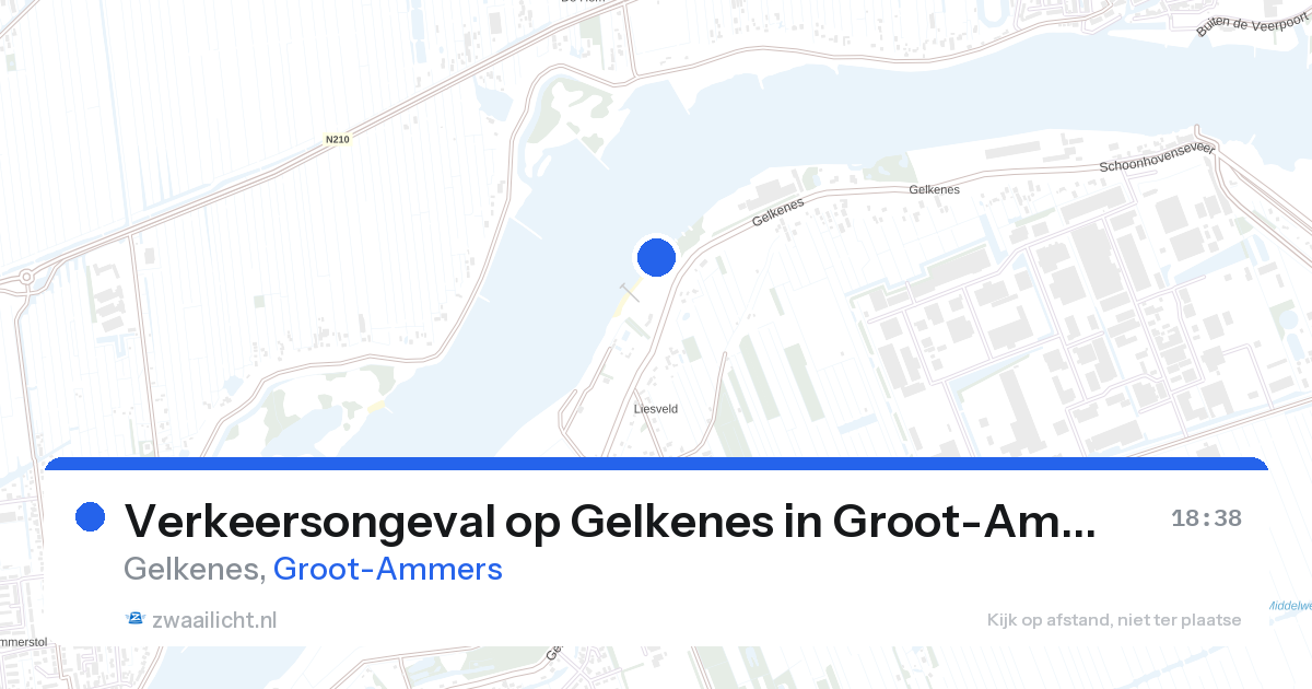 Verkeersongeval op Gelkenes in Groot-Ammers — 27 aug 2026