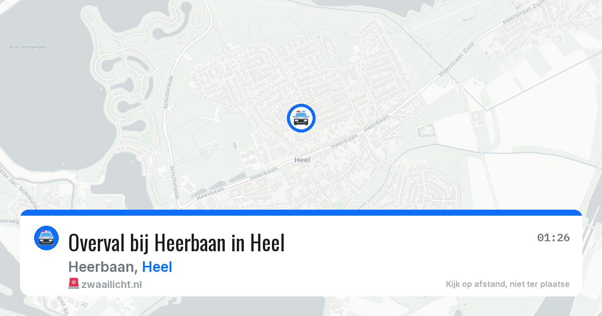Overval bij Heerbaan in Heel — 31 jul 2026