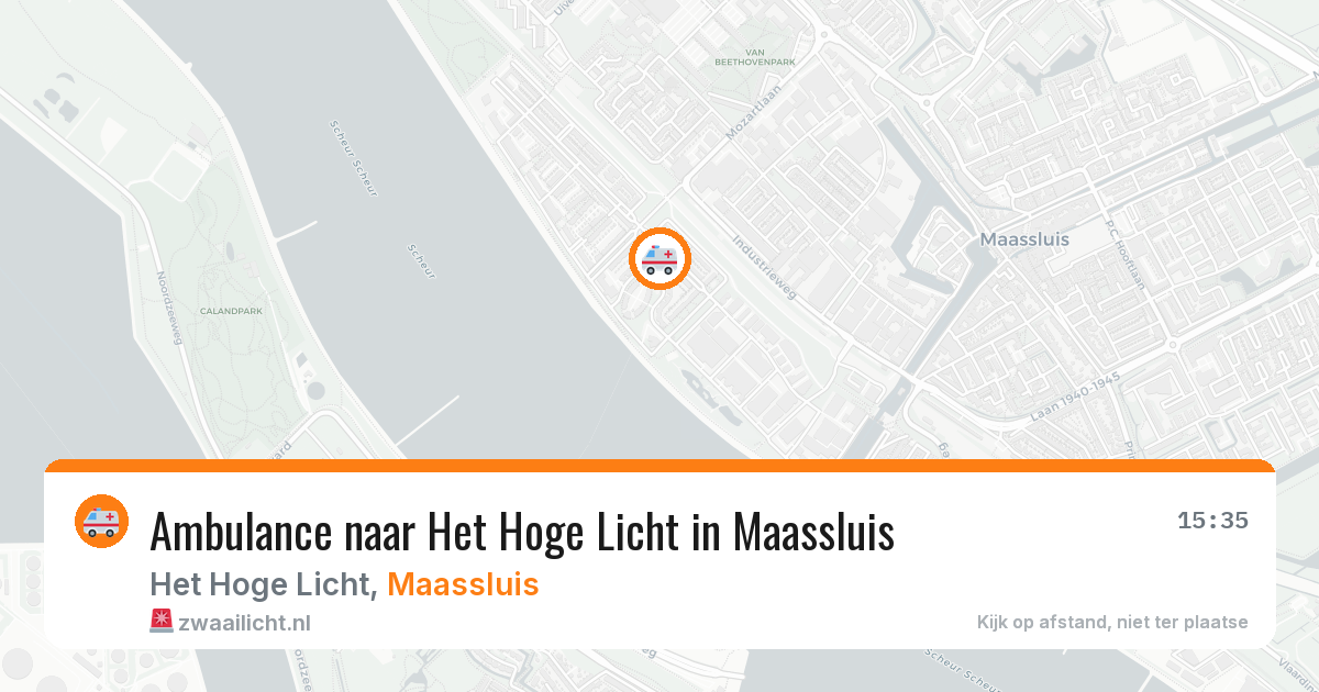 Ambulance naar Het Hoge Licht in Maassluis — 23 jun 2026