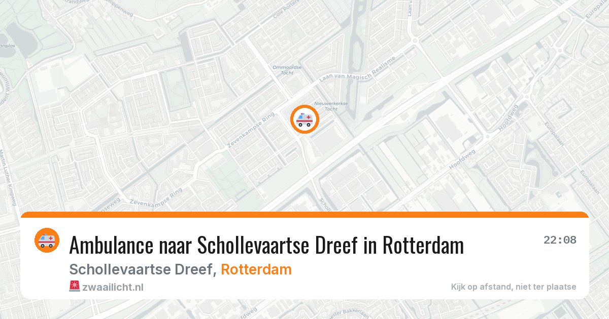 Ambulance naar Schollevaartse Dreef in Rotterdam — 4 aug 2026