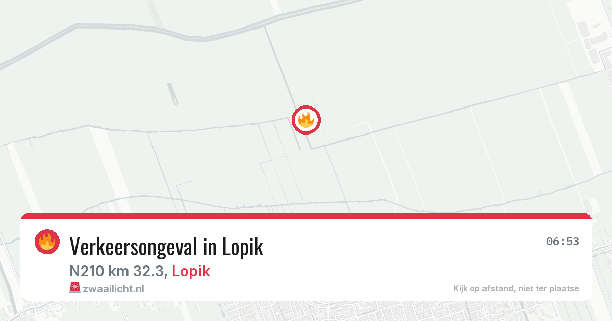 Verkeersongeval in Lopik — 25 jul 2026