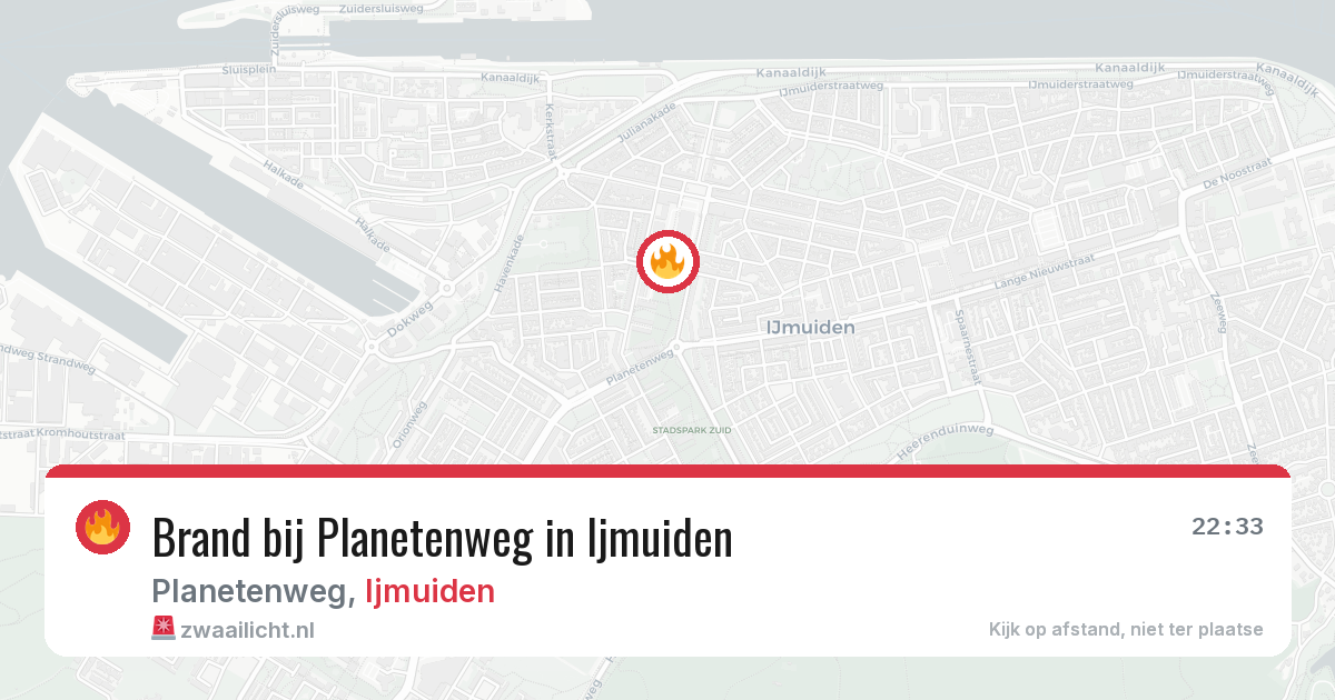Brand bij Planetenweg in Ijmuiden — 7 jun 2026