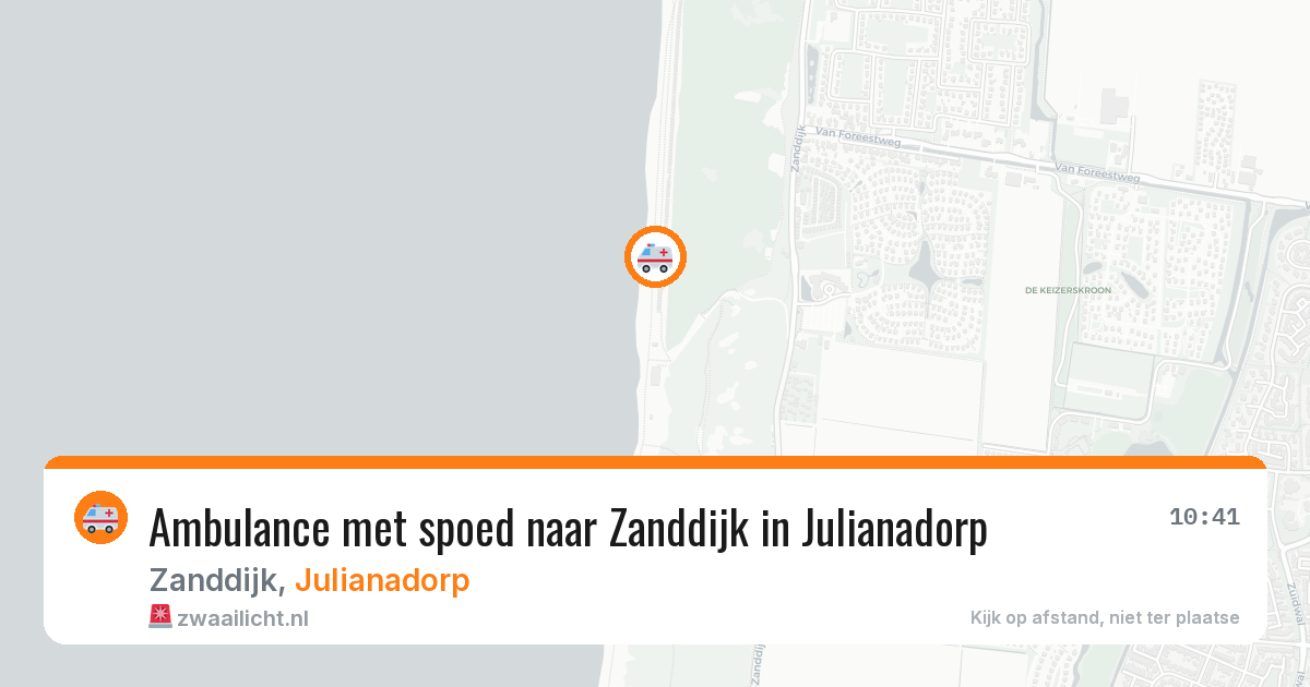 Ambulance met spoed naar Zanddijk in Julianadorp — 18 jun 2026