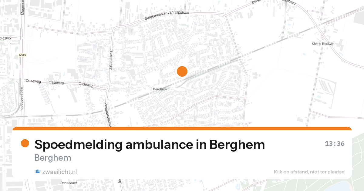 Spoedmelding ambulance in Berghem — 27 aug 2026