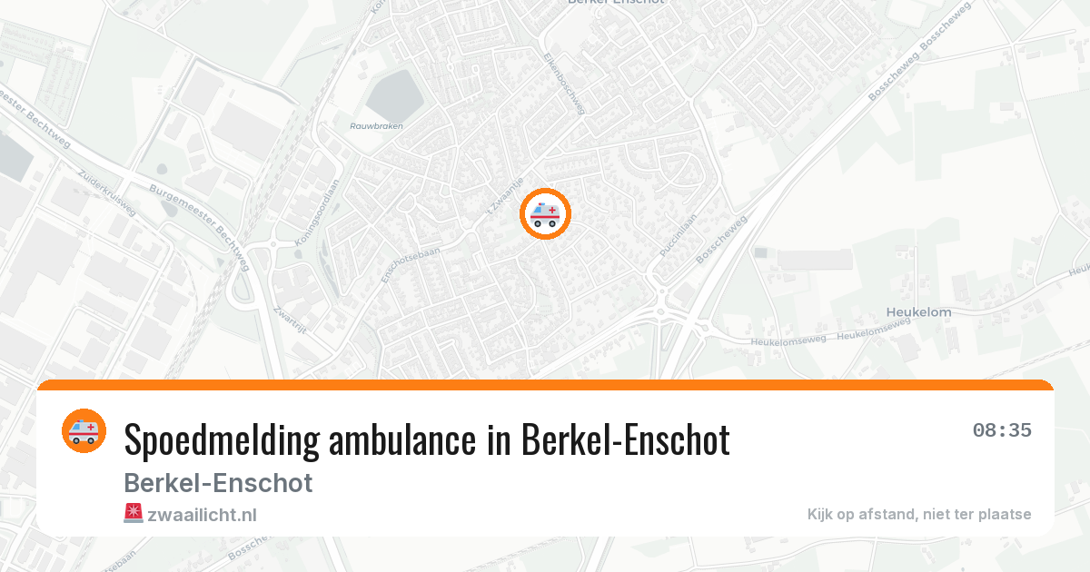 Spoedmelding ambulance in Berkel-Enschot — 11 aug 2026