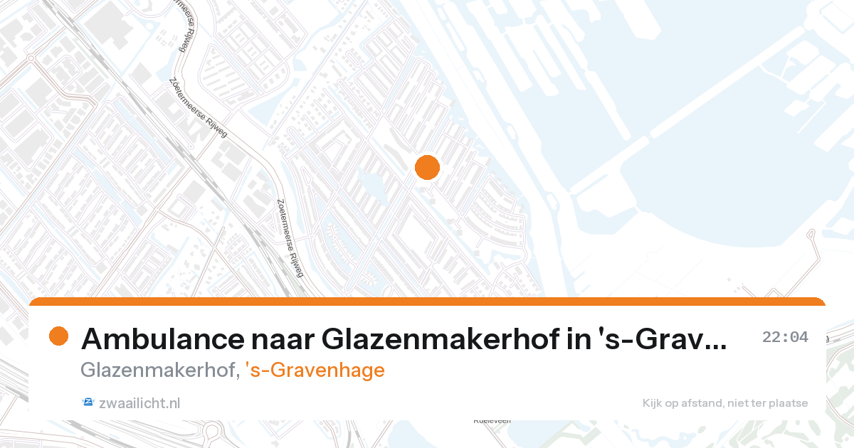 Ambulance naar Glazenmakerhof in 's-Gravenhage — 26 aug 2026