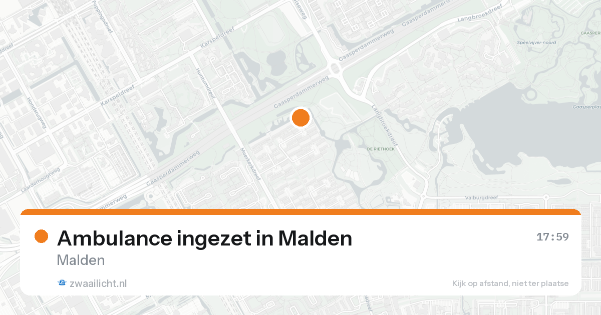 Ambulance ingezet in Malden — 7 feb 2026