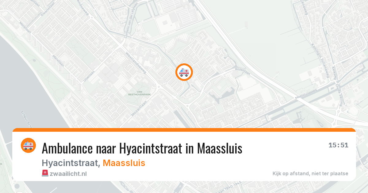Ambulance naar Hyacintstraat in Maassluis — 31 jul 2026