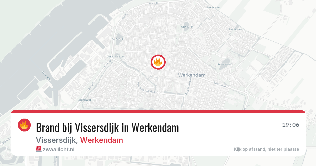 Brand bij Vissersdijk in Werkendam — 1 aug 2026