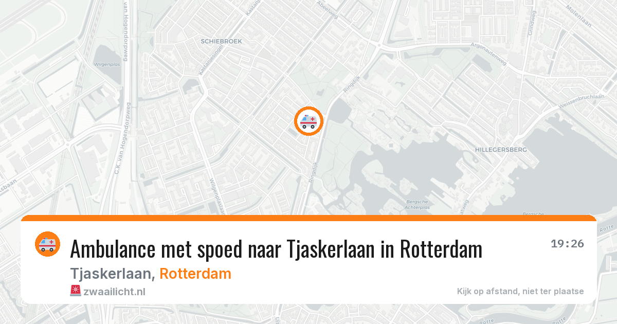 Ambulance met spoed naar Tjaskerlaan in Rotterdam — 21 mrt 2026