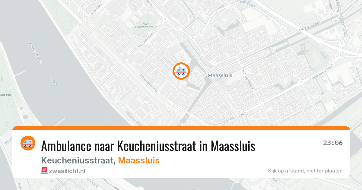 Ambulance naar Keucheniusstraat in Maassluis — 21 mei 2026