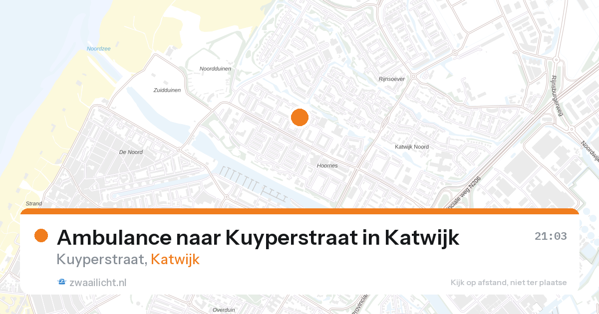 Ambulance naar Kuyperstraat in Katwijk — 11 jul 2026