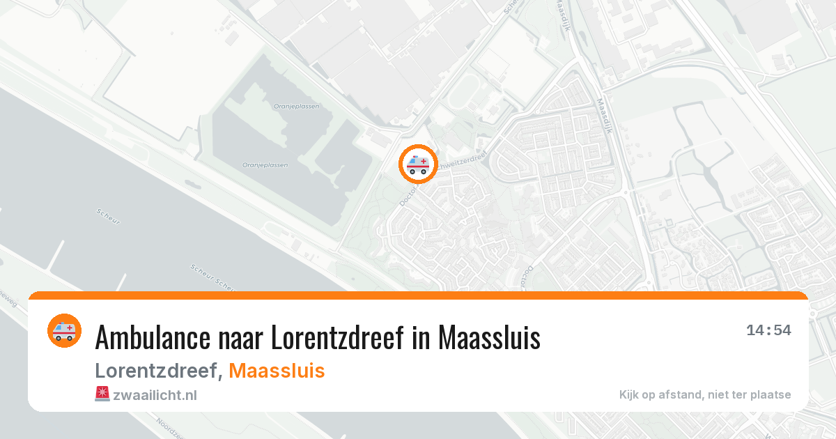 Ambulance naar Lorentzdreef in Maassluis — 28 jun 2026