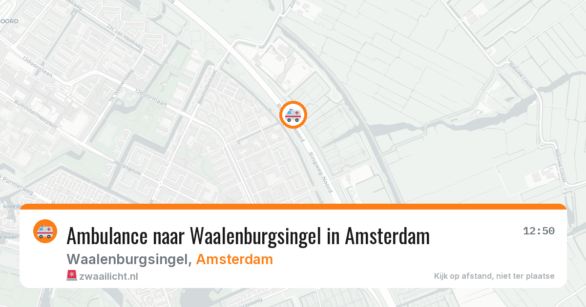 Ambulance naar Waalenburgsingel in Amsterdam — 4 jul 2026