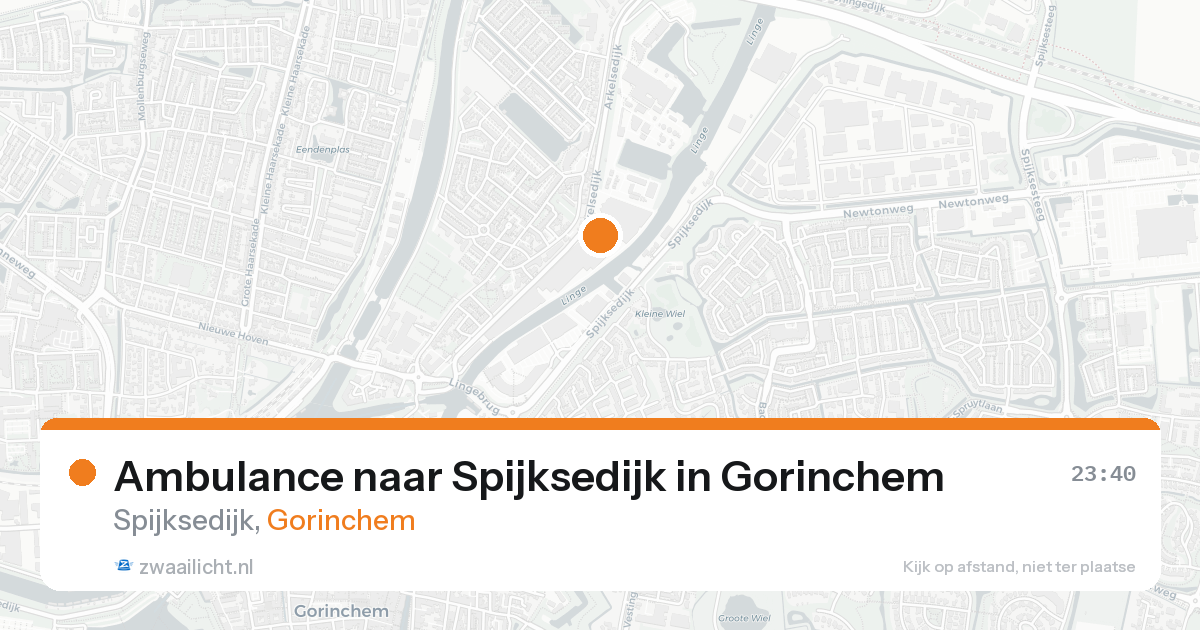 Ambulance naar Spijksedijk in Gorinchem — 22 aug 2026
