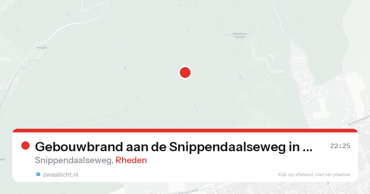 Gebouwbrand aan de Snippendaalseweg in Rheden — 7 mei 2026