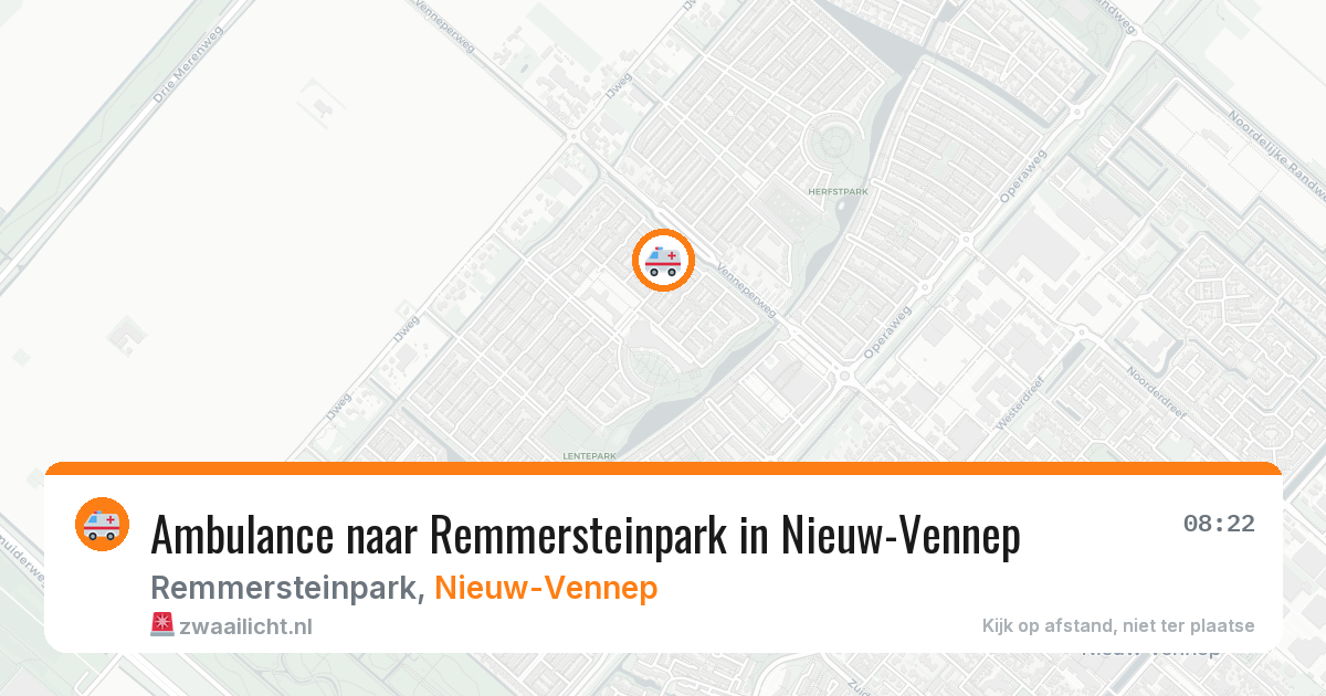 Ambulance naar Remmersteinpark in Nieuw-Vennep — 29 jan 2026