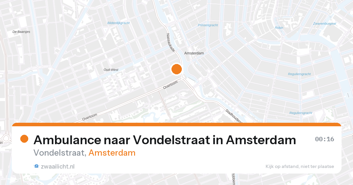 Ambulance naar Vondelstraat in Amsterdam — 6 feb 2026