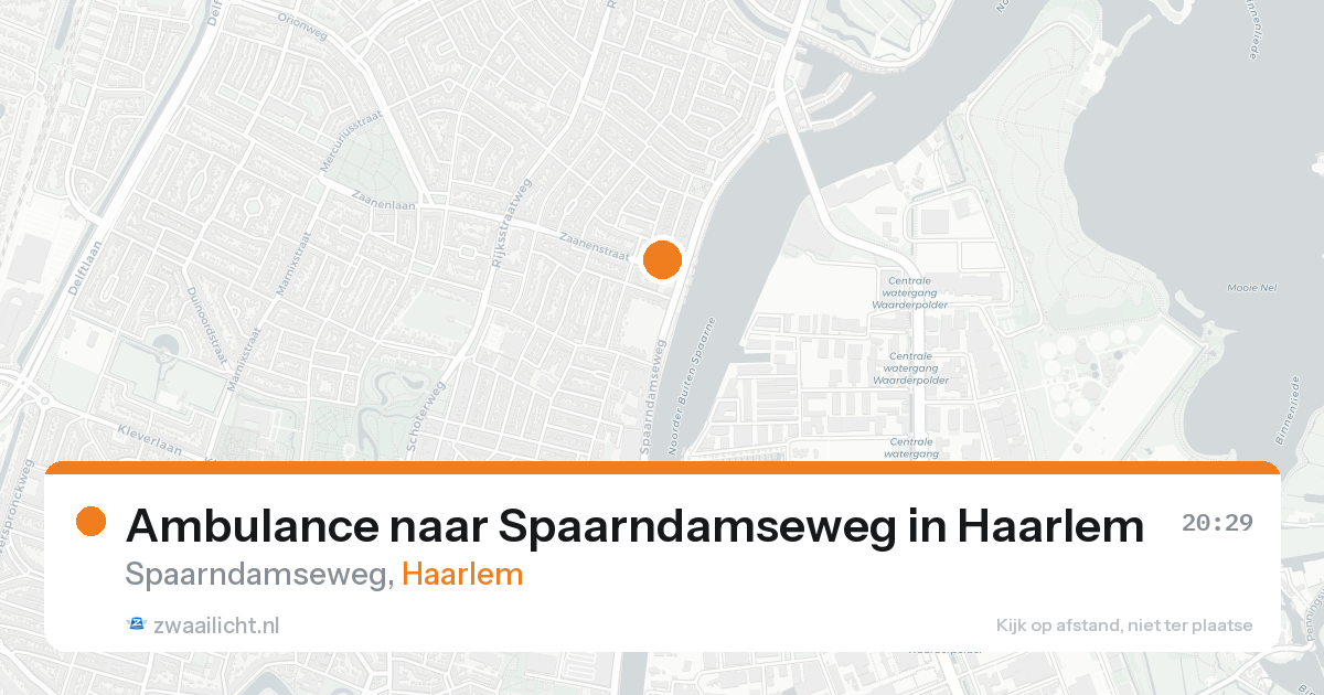 Ambulance naar Spaarndamseweg in Haarlem — 17 aug 2026